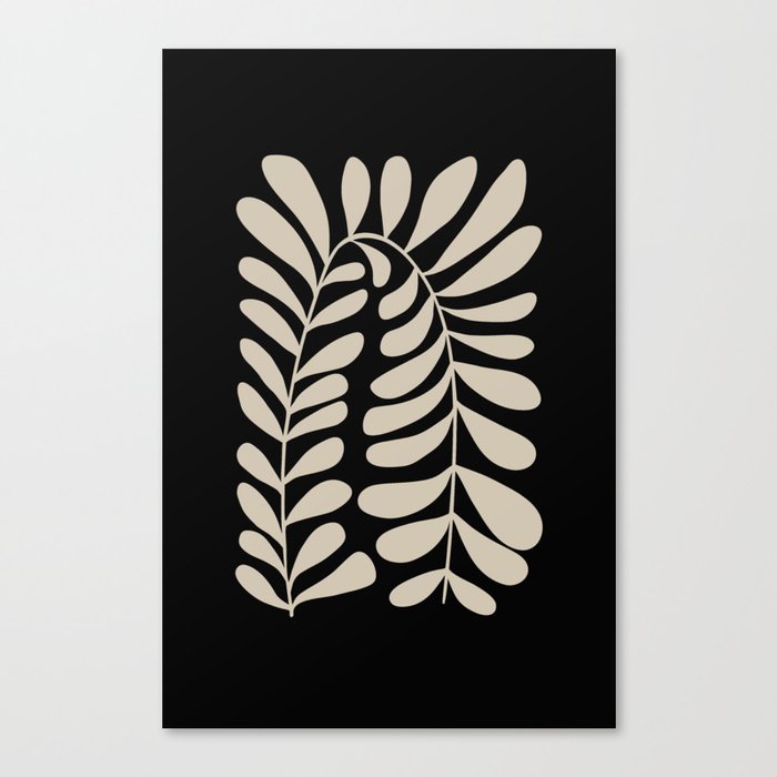 Minimalist Leaves 2 Canvas Print