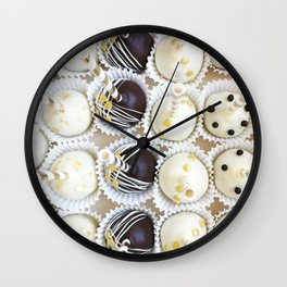 Colorful cake pops Wall Clock