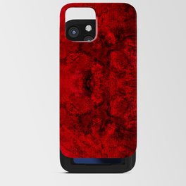 Retro red and black iPhone Card Case