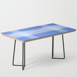 A Touch Of Indigo - Soft Geometric Minimalist Blue Coffee Table