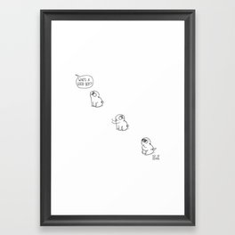 Good boy - Mochi the pug Framed Art Print