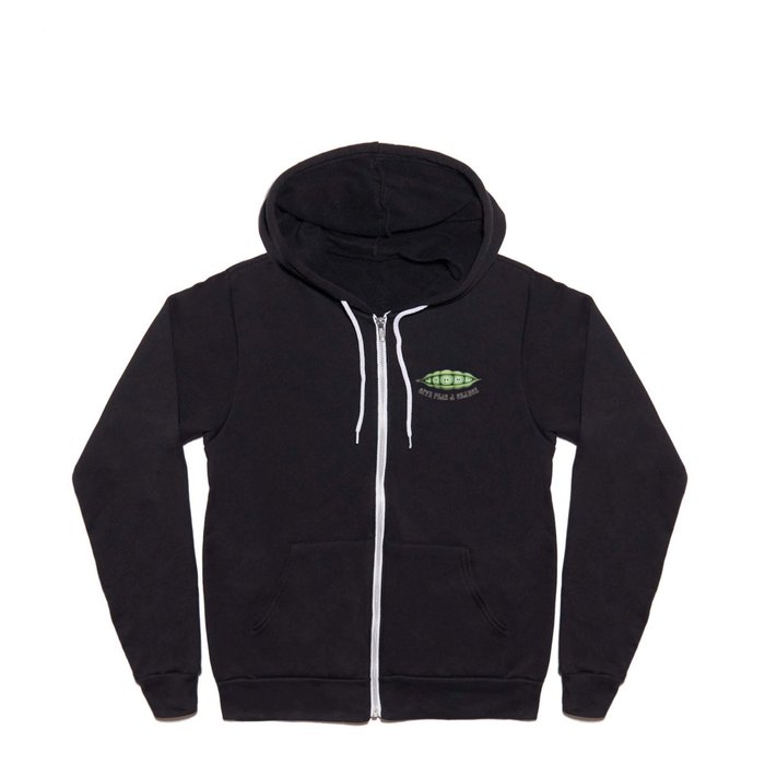 Give peas a chance Full Zip Hoodie
