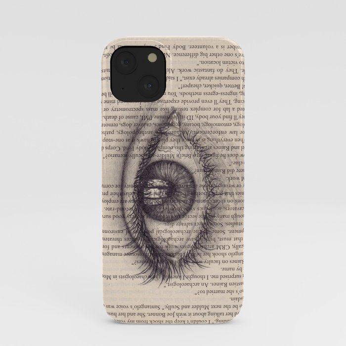 Eye in a Book iPhone Case