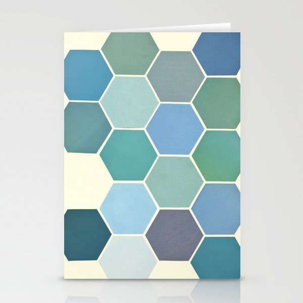 Shades of Blue Stationery Cards