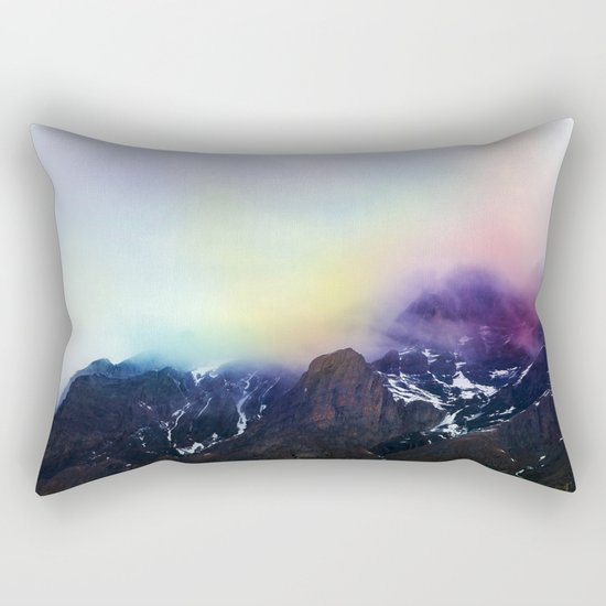 Mountain of Color Fog Rectangular Pillow