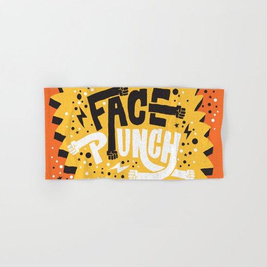 FACE PUNCH Hand & Bath Towel