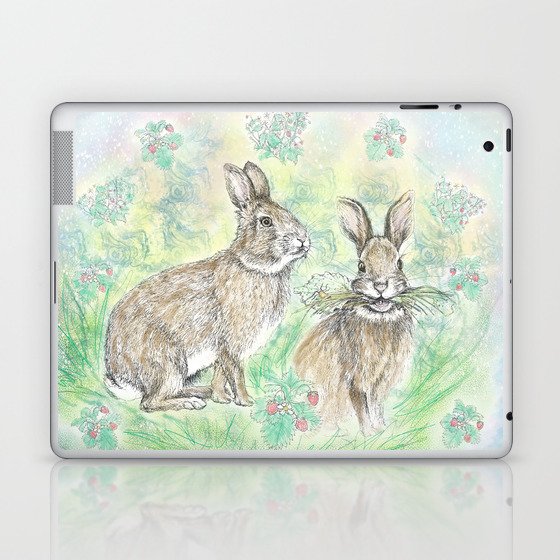 Bunnies and Berries Laptop & iPad Skin