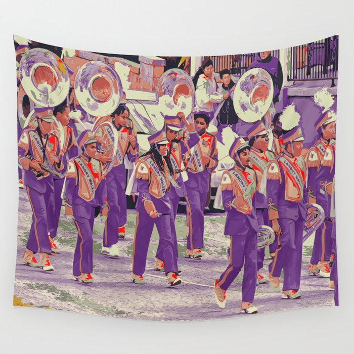 Marching Band Wall Tapestry by Roxanne G Society6