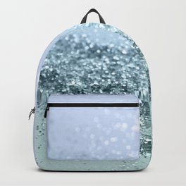 Light Seafoam Light Blue Glitter #1 #shiny #decor #art #society6 Backpack