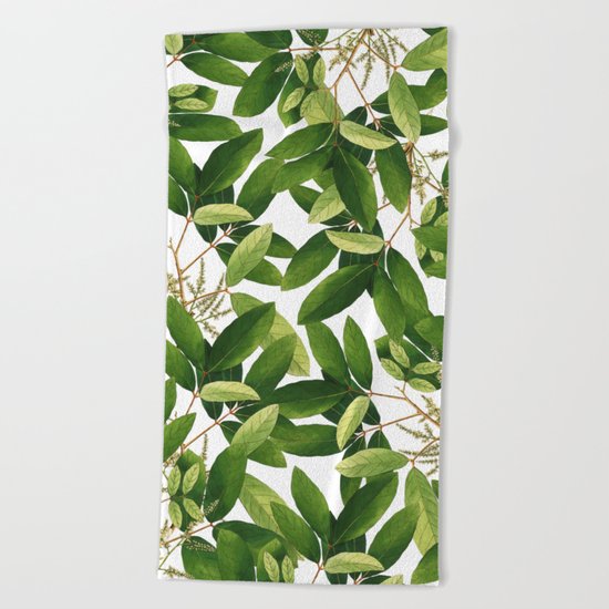 Greenery #society6 #decor #buyart Beach Towel