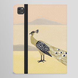 Peacock Landscape iPad Folio Case