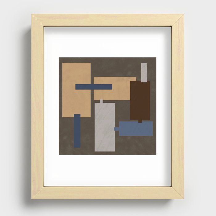 Chain reaction abstract  Recessed Framed Print