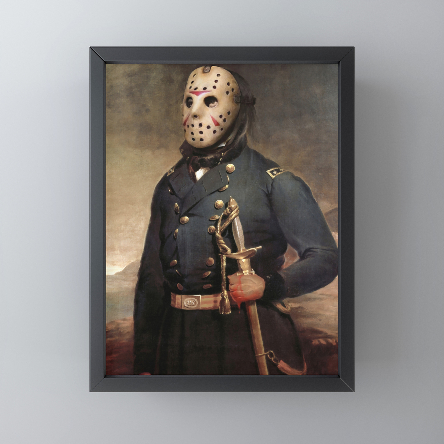 Jason Voorhees Friday The 13th Framed Mini Art Print By Nerdyprint