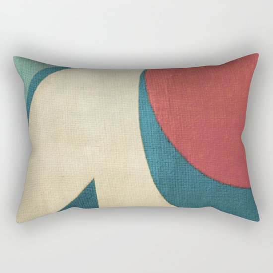 Sailing on Big Waves Rectangular Pillow