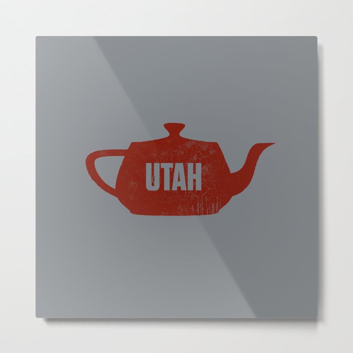 Utah Teapot Metal Print
