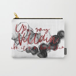 Villain Lover  Carry-All Pouch | Ink, Red And Black, Tv Shows, Ink Pen, Villainous, Simple, Alcohol Ink, Villain, Drawing, Fictional Characters 