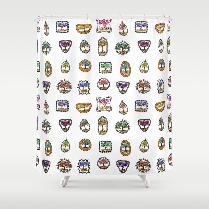 Trees of Life Shower Curtain