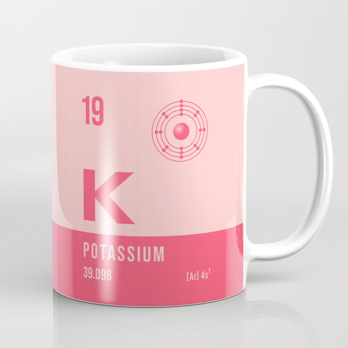 Periodic Element A - 19 Potassium K Coffee Mug