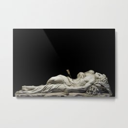 Magnificent Italian Renaissance Marble Statue of St. Sebastian at the Louvre by Giuseppe Giorgetti Metal Print | Cupid, Louvre, David, Statue, Painting, Of, Sculpture, Photo, Michelangelo, Saint 