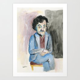 Kurt Vonnegut portrait Art Print