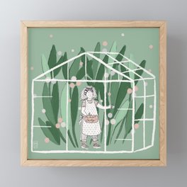 Garden house Framed Mini Art Print