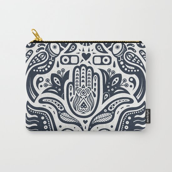 Folklore Pattern Carry-All Pouch