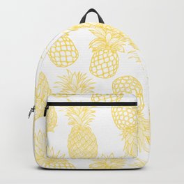 Fresh Pineapples White & Yellow Backpack