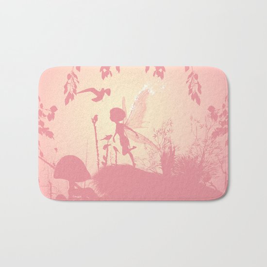 Fairy silhouette Bath Mat