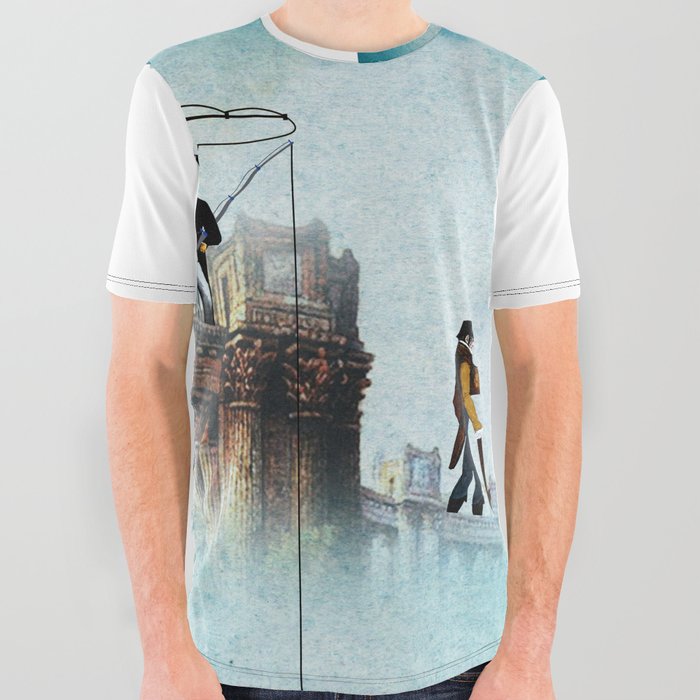 Group fishing All Over Graphic Tee