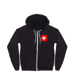 Flag of Switzerland Swiss Flag Zip Hoodie