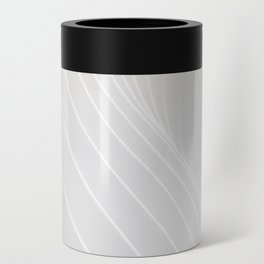 White Waves Texture Pattern Can Cooler