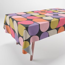 Colorful Retro Mid Mod Shapes 12 Tablecloth