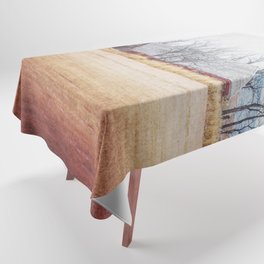Worn and Weathered Tablecloth