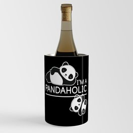 I Am A Pandaholic Panda Wine Chiller