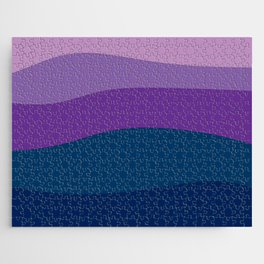 Abstract pattern - blue and purple. Jigsaw Puzzle