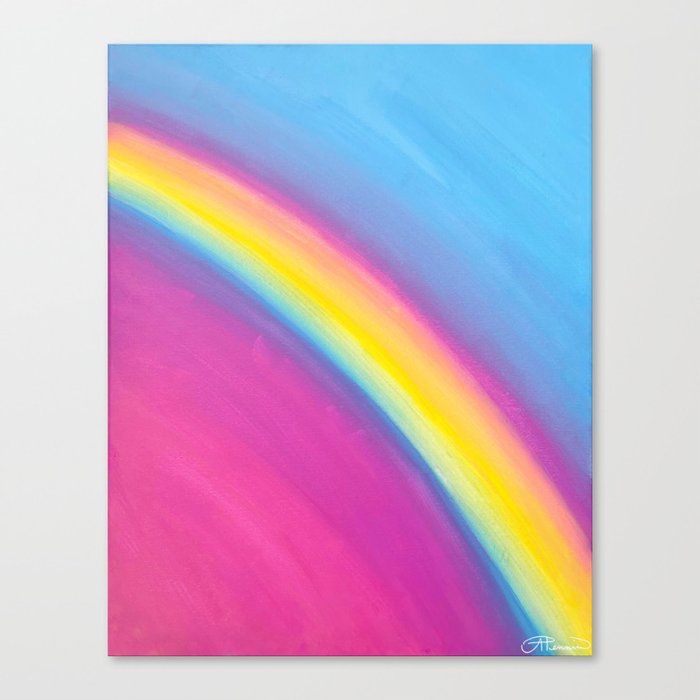 rainbow showers Canvas Print