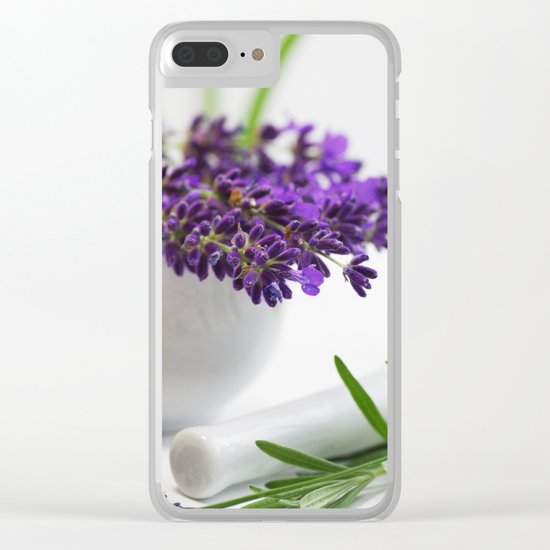 Creative lavender image for healing practice No.2 Clear iPhone Case