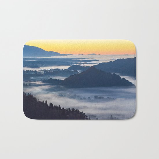 Sunset Valley #landscape #photography #society6 Bath Mat