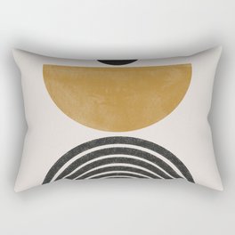 Mid Century Modern Graphic Rectangular Pillow