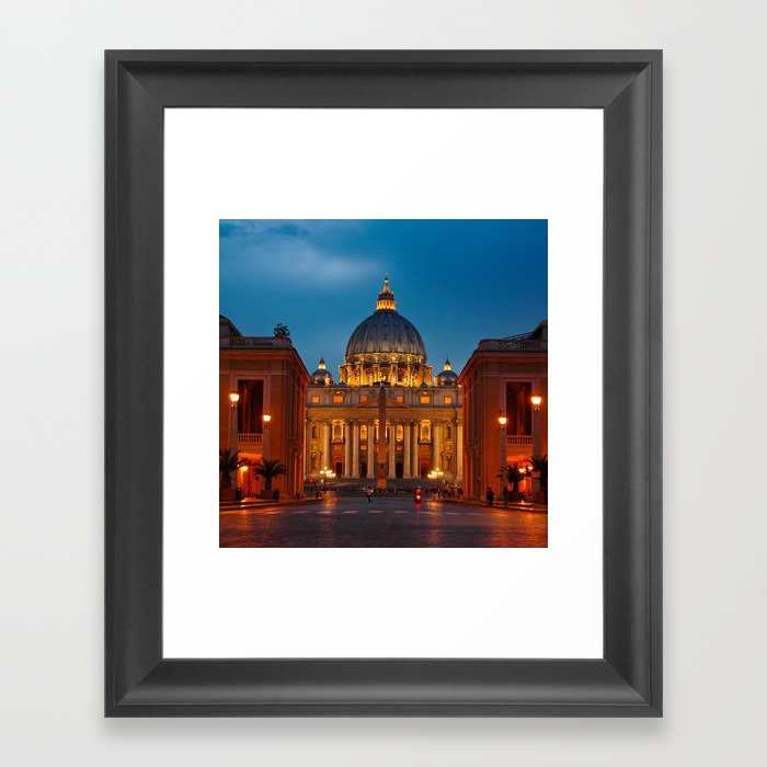 Papal Basilica of St. Peter in the Vatican Framed Art Print