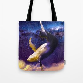 Dream Whale at Night Tote Bag