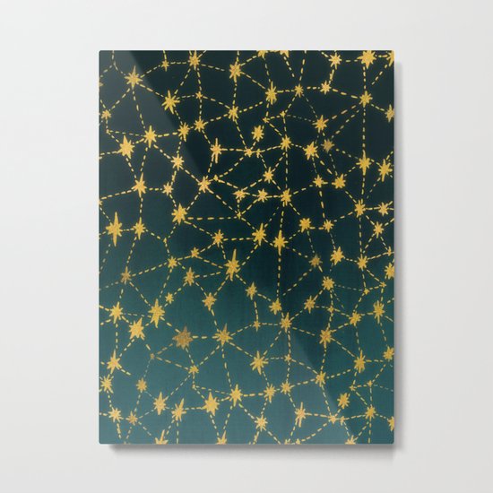 Stars Map Metal Print