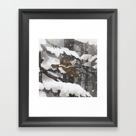 Winter Bird Framed Art Print