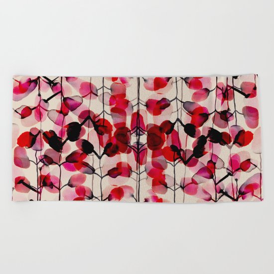 flower pattern 03 Beach Towel