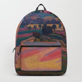 The Icknield Way - Spencer Gore 1912 Backpack | Unitedkindom, Icknield, Wales, England, Britain, Dusk, Painting, Way, Canvas, Oil 