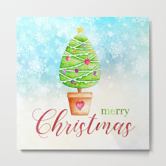Merry Christmas tree #1 Metal Print
