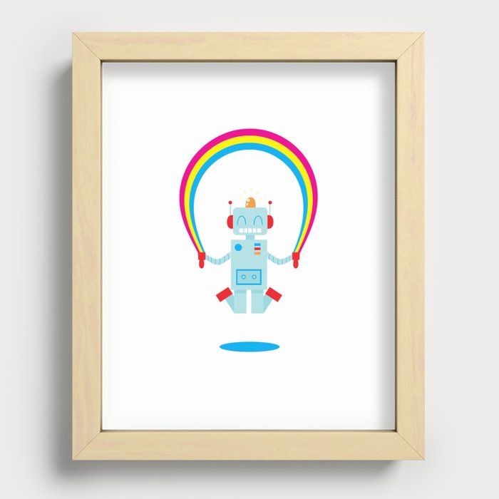 Skipping a Rainbow Recessed Framed Print