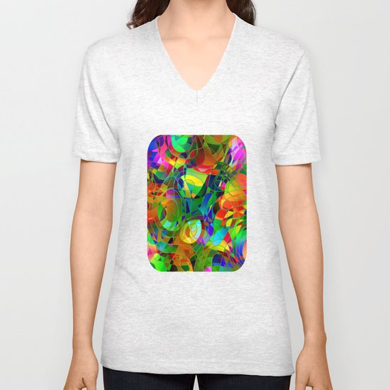 Bouquet Abstract Unisex V-Neck