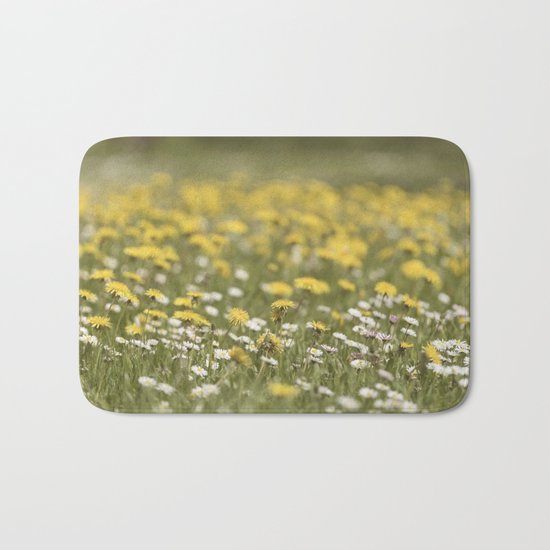 Meadow of happyness Spring flowers - Flower floral #Society6 Bath Mat