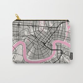 New Orleans - Louisiana Neapolitan City Map Carry-All Pouch | Travel, Photo, Mapartofcitis, Worldmap, Vectormap, Mapartforwall, Areamapprint, Areamap, Map, Mapart 